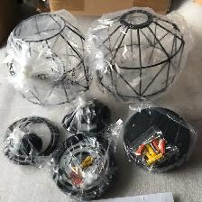 2 Black Industrial Vintage Farmhouse 7"Metal Cage Pendant Light - Photo 7