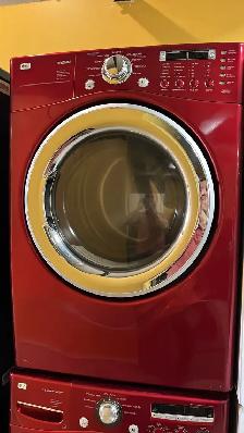 Stackable LG  27" Red Washer Dryer Set-30 - Photo 3
