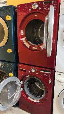 Stackable LG  27" Red Washer Dryer Set - Photo 6