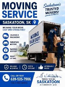 Professional Moving Help in SaskatoonNeed help moving? We offer: