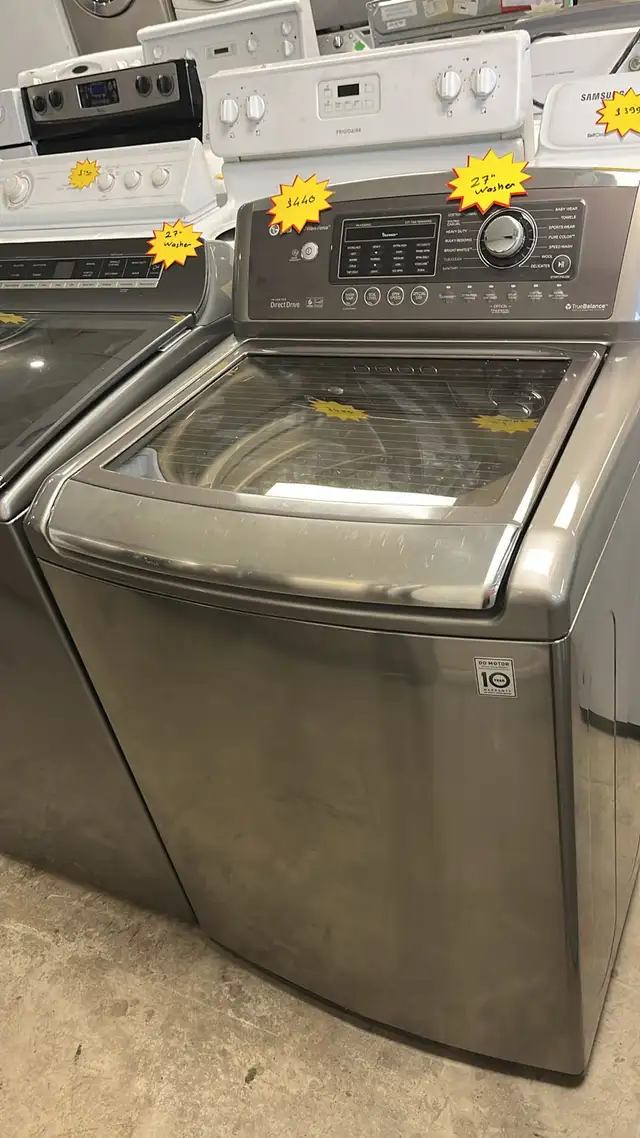 27" Huge Capacity   Direct Drive Top Load Lg Washer