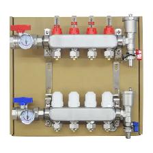 4 Loop PEX Tubing Floor Heating Water Distributor 053264