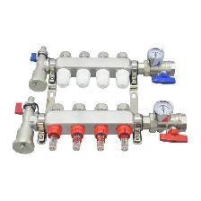 4 Loop PEX Tubing Floor Heating Water Distributor 053264 - Photo 4