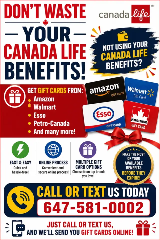 DON’T WASTE YOUR CANADA LIFE BENEFITS!