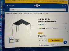 Section Carport/Shelters (Two)-10x20 and 12x20
