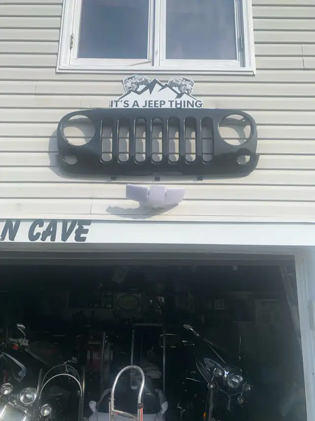 Jeep grill for mancave