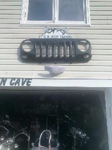 Jeep grill for mancave