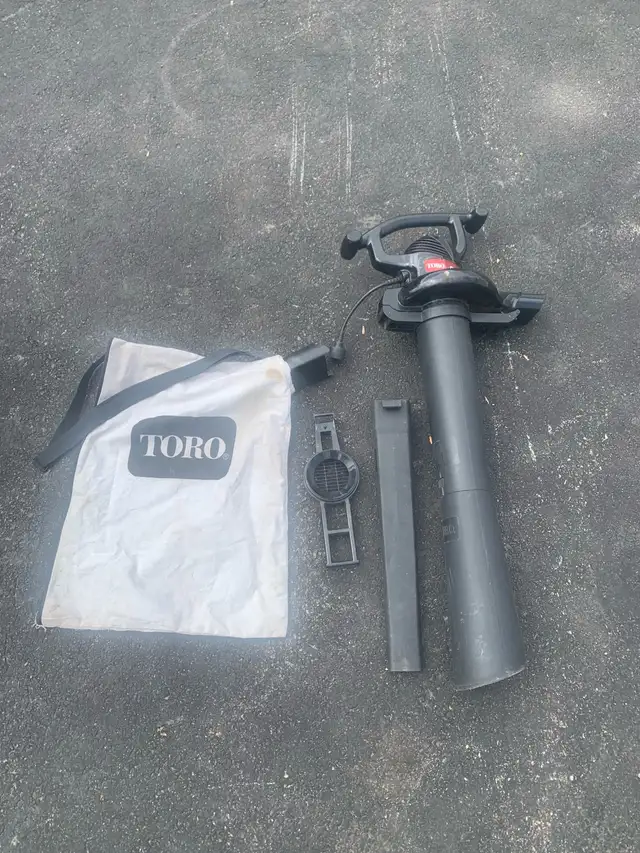 electric TORO leaf blower / vacuum combo