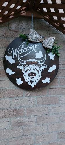 wooden door signs