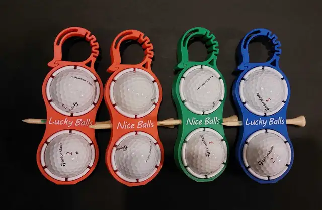 3D printed golf ball holder