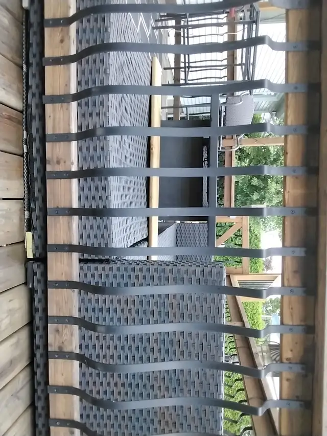 Barreaux ondulés pour rampe