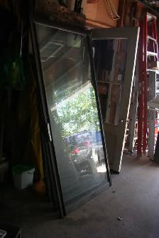 4-Anciennes porte pation aluminium (Livraison possible)