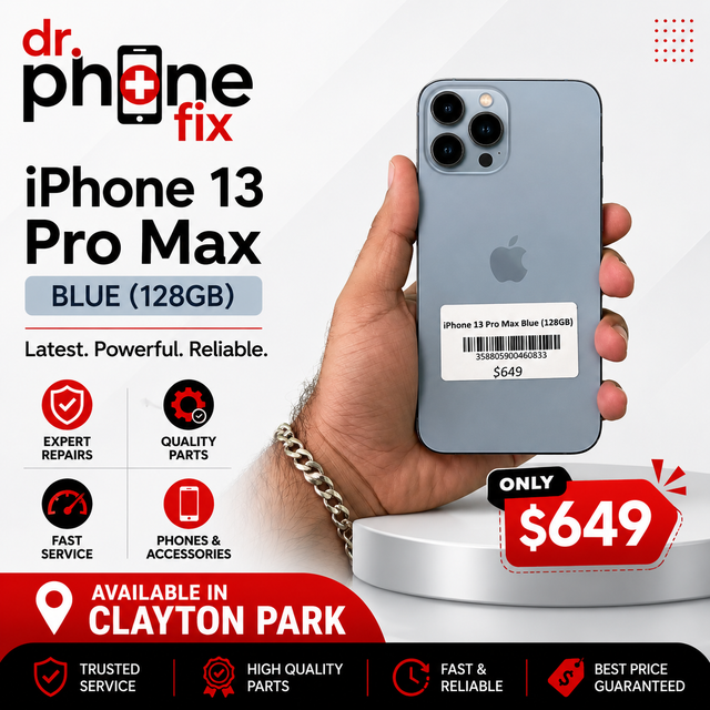 iPhone 13 Pro Max 128GB Unlocked – $649 (1 Year Warranty)