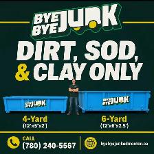 dirt sod clay disposal bins 4 and 6 yard
