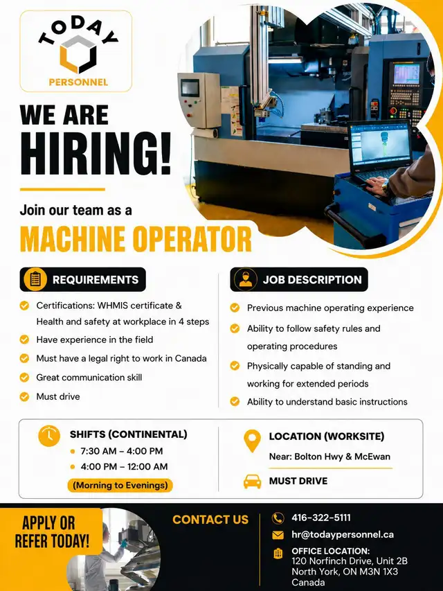 Machine Operator