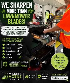 we don’t just sharpen Lawnmower blades