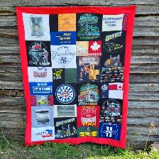 T-Shirt Jersey Concerts Travel Memory Quilts Handmade Longarm - Photo 3