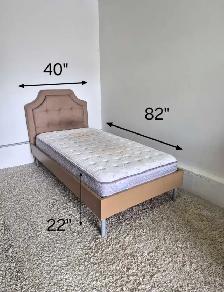 DELIVERY AVAILABLE Single Size / Twin Size Bedframe and Mattress - Photo 9