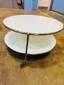 ELEGANT WHITE ROUND TABLE FOR ONLY $20 EACH