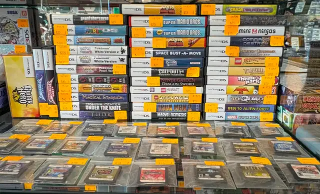 Nintendo DS Games in Case: Mario, Pokemon, Marvel, Crash, etc.
