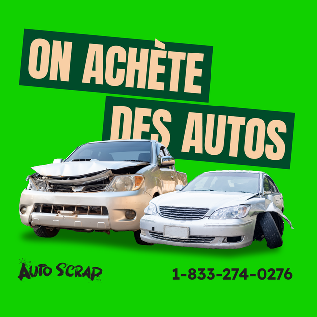 Vendez votre auto aujourd’hui dans la  région de Québec !!