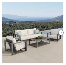 Outdoor patio 4 piece conversation set - Photo 5