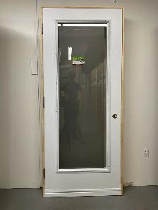1401PA Porte d’acier 34″D Blanche Sérigraphie side 23×65 - Photo 2