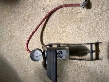 FOOT POWERED AIR PUMP FOR TIRES OR OTHER INFLATABLES