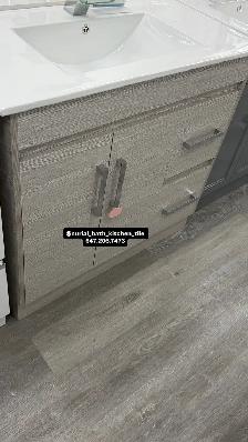 Vanity, Bathroom Vanity, Mirror l, Faucet
