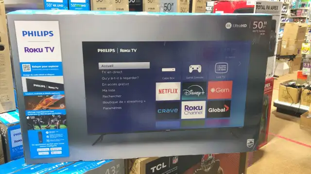 PHILIPS 50' ROKU TV 4K UHD