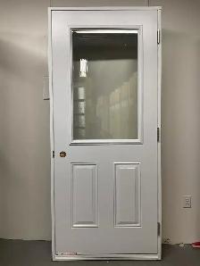 1307PA Porte d’acier 34″G Blanche Clair 23×37 - Photo 2