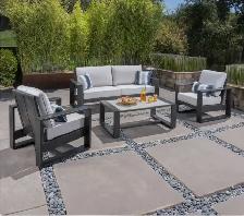 Outdoor patio 4 piece conversation set - Photo 6