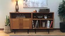 Mid century. TEAK TECK. Buffet, bibliothèque, bahut disques viny - Photo 5