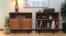 Mid century. TEAK TECK. Buffet, bibliothèque, bahut disques viny - Photo 6