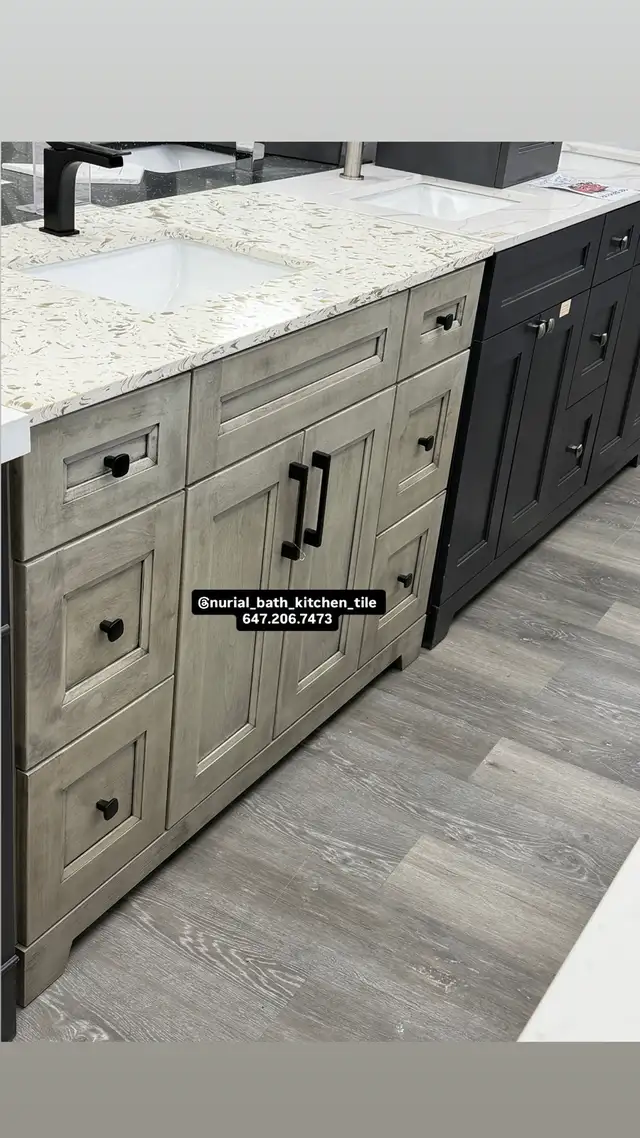 Kitchen Cabinet, Countertop, Faucet , Mirror