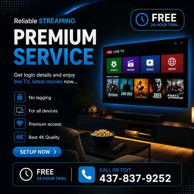 Premium 4K Streaming Service Available