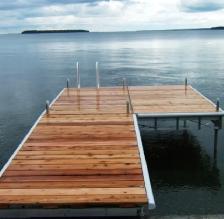 Aluminum Pole Dock w/ Cedar Deck