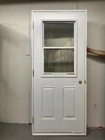 1318PA Porte d’acier 34″D Blanche Guillotine 23×37 - Photo 2