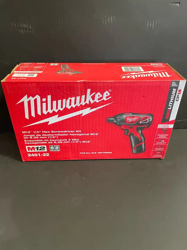 Milwaukee M12 1/4" Hex Driver Kit