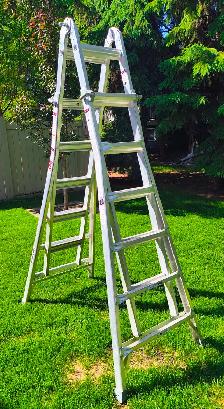 Ladder - 25' Aluminium Heavy Duty Multitask Extension - Photo 3