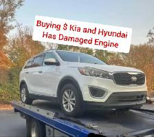 Buying $ Hyundai and Kia ( has damaged engine )