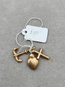 10k Gold Pendants: Citrine, Aquamarine, Amethyst, Diamond, Cross - Photo 8