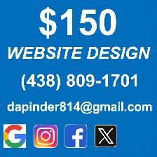 $150 Affordable Website Design