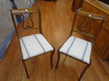Harp back chairs