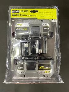 NEW RYOBI PBP2004 4AH 2 PACK BATTERY