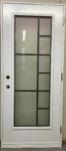 1447PSM Porte d’acier 34″G Noire Sablé tige noir 23×65 - Photo 2