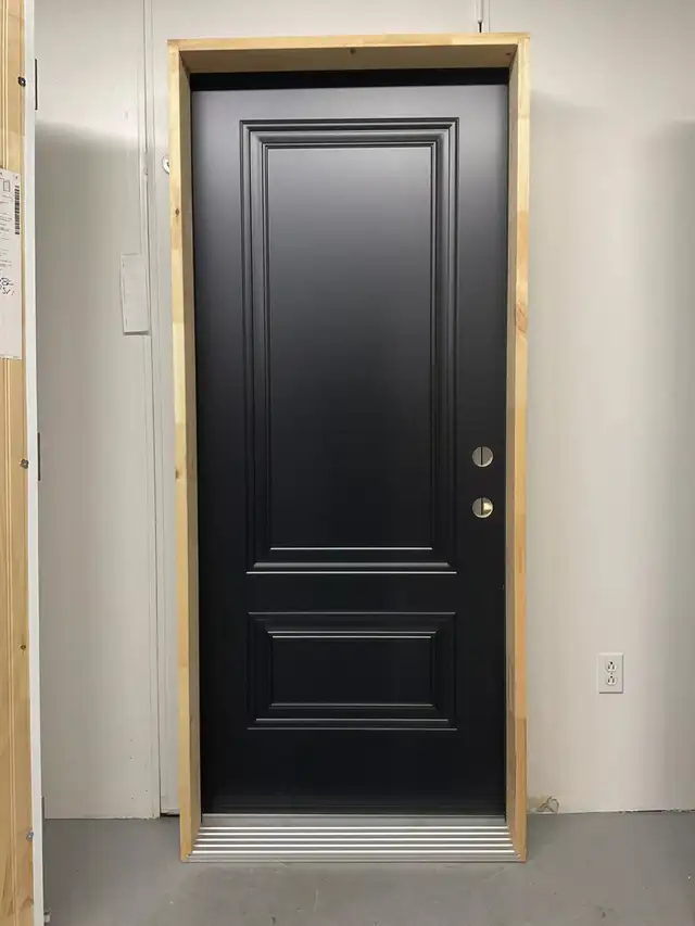 1387PSM Porte d’acier 34″ Noire Orlean  Gauche ou Droite