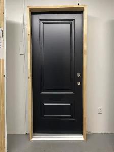 1387PSM Porte d’acier 34″ Noire Orlean  Gauche ou Droite