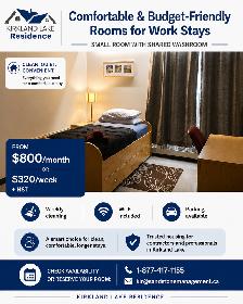 Affordable Furnished Room for Contractors | From $320/Week