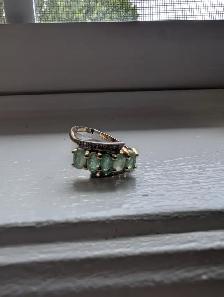 Brand New Silver Natural Emerald Ring For Sale - Photo 4
